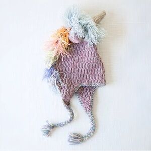 ANDES GIFTS GIRLS PASTEL UNICORN HAT